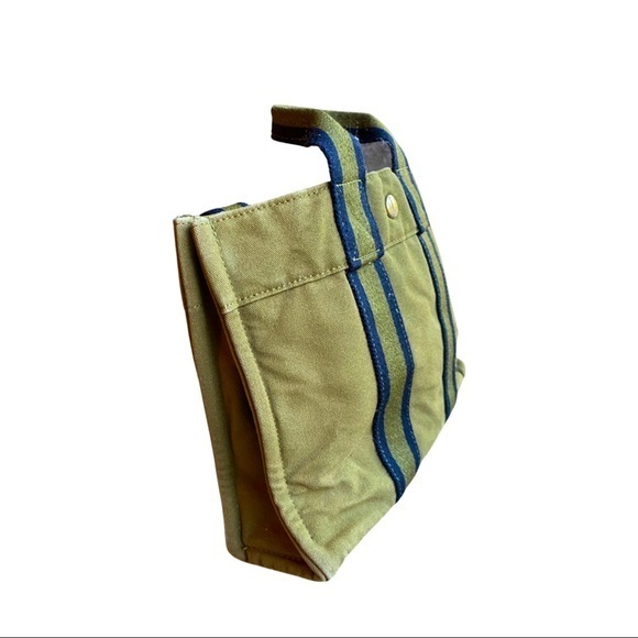 COPY - Hermès Green Cotton Canvas FOURRE TOUT PM … - Picture 3 of 6